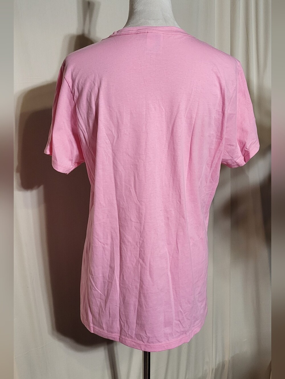 Port & Company Women's NWOT Pink Daisy Duck Graphic Short Sleeve T-Shirt Size XL - Picture 7 of 8